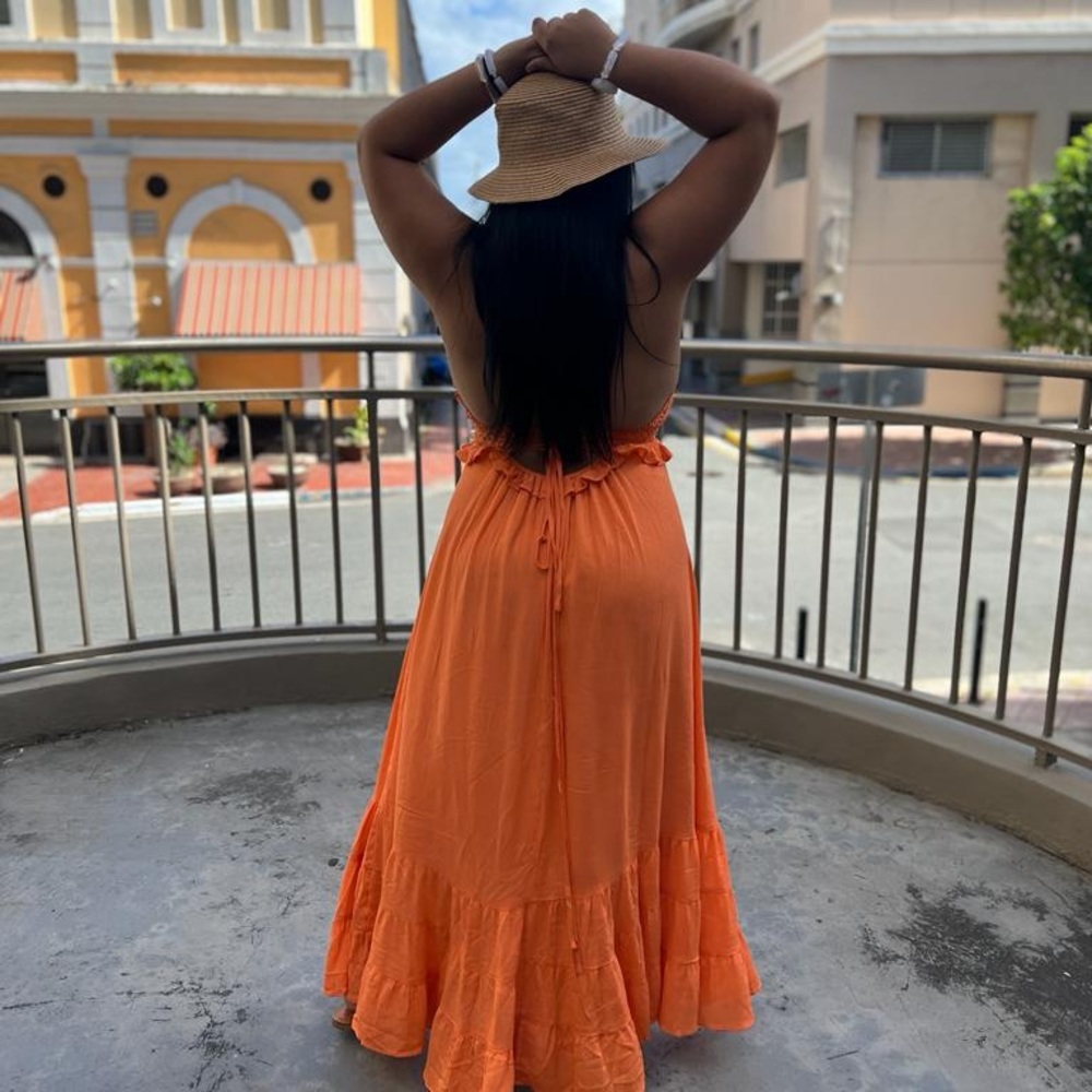 Orange Maxi Dress